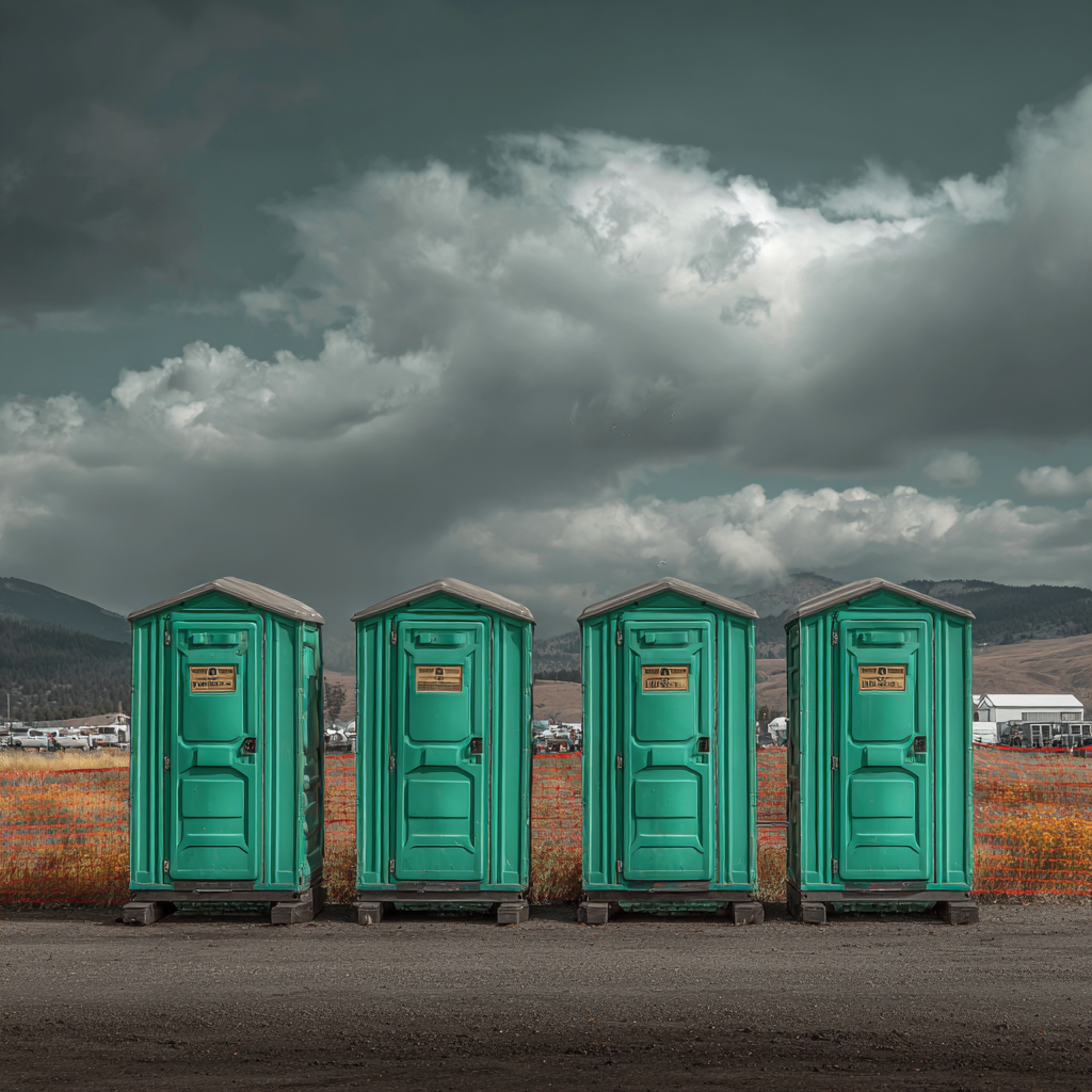 What is the correct number of porta potties for an convention center event?
