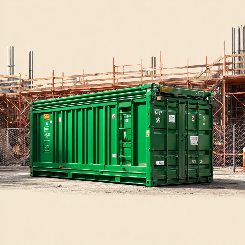 Where to place a dumpster on a construction site