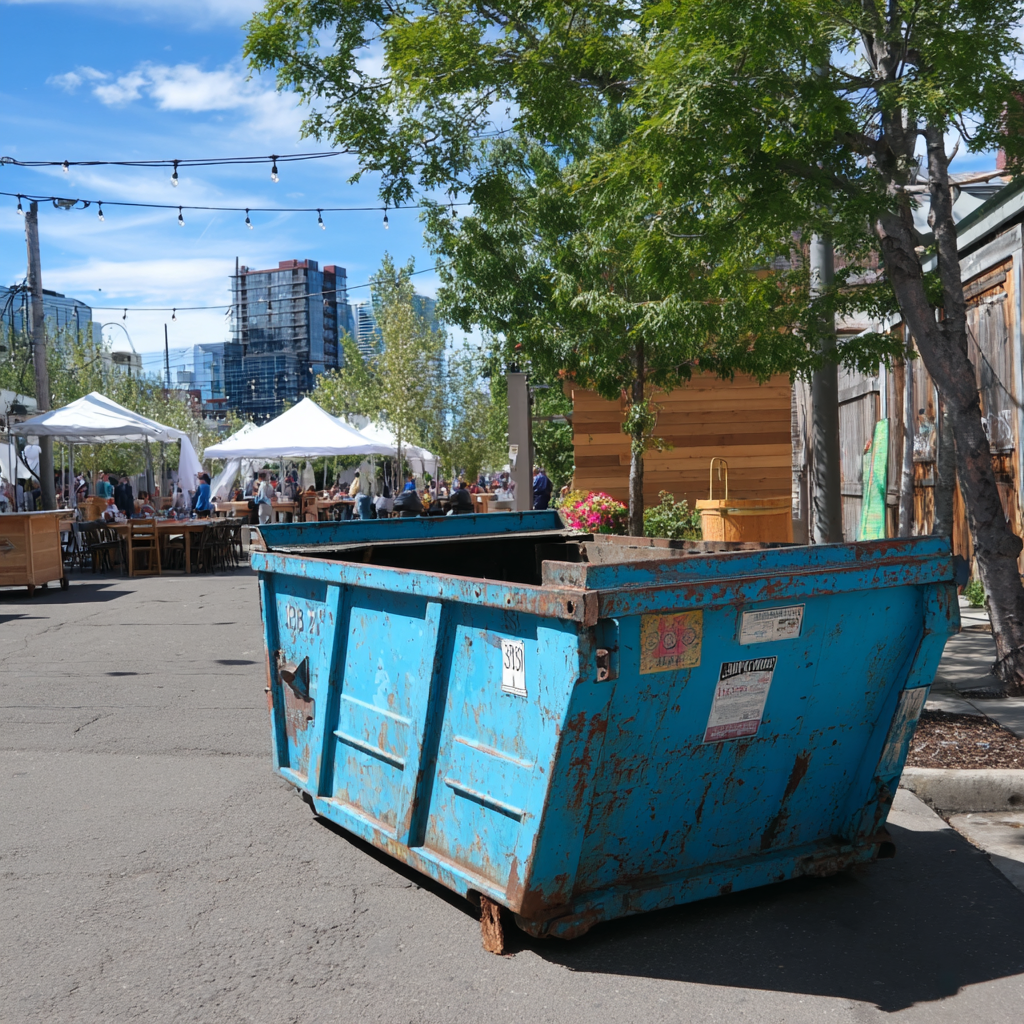 20-yard dumpsters are popular for outdoor festivals