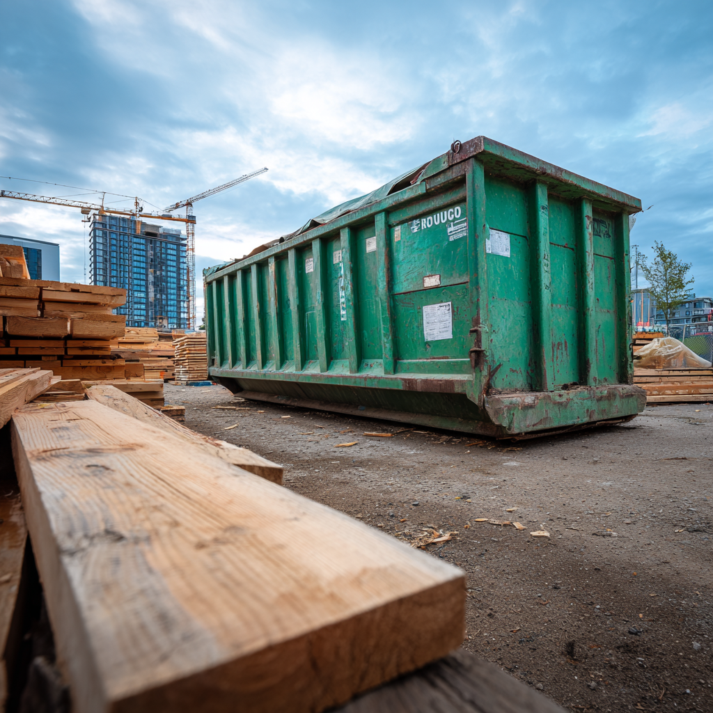 Where to place construction dumpsters on a jobsite