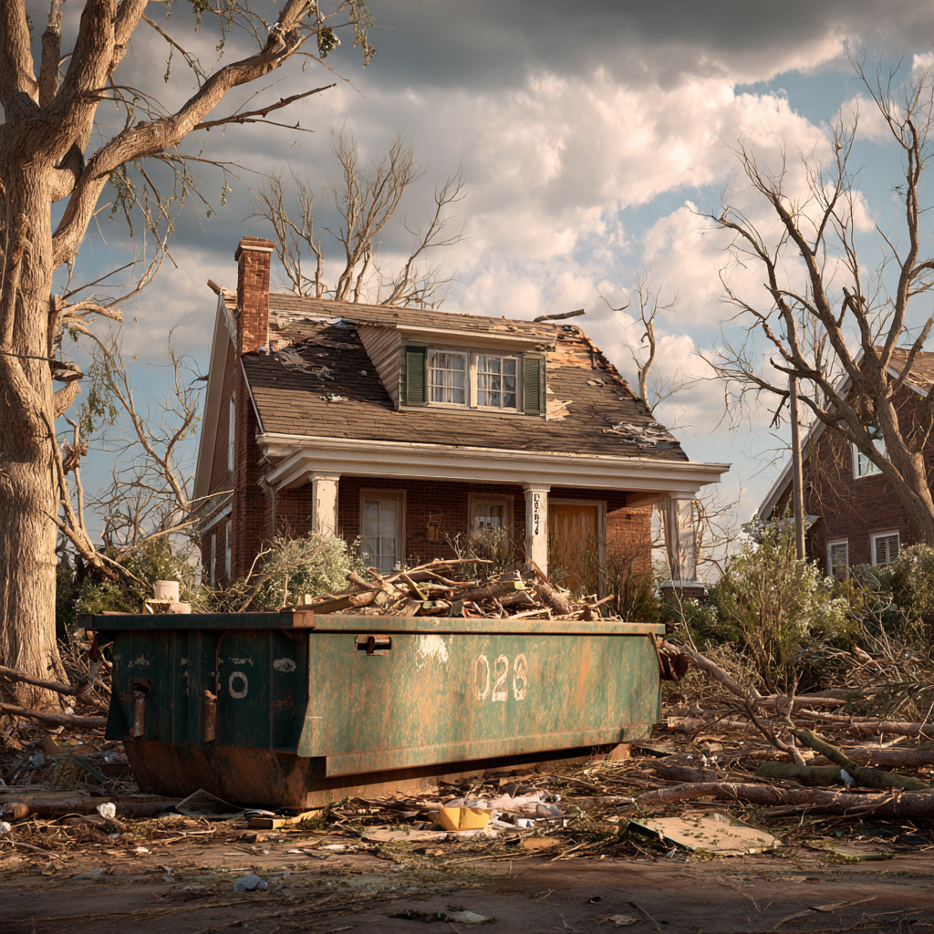 Dumpster rentals for residential use following tornadoes in Moore, Oklahoma