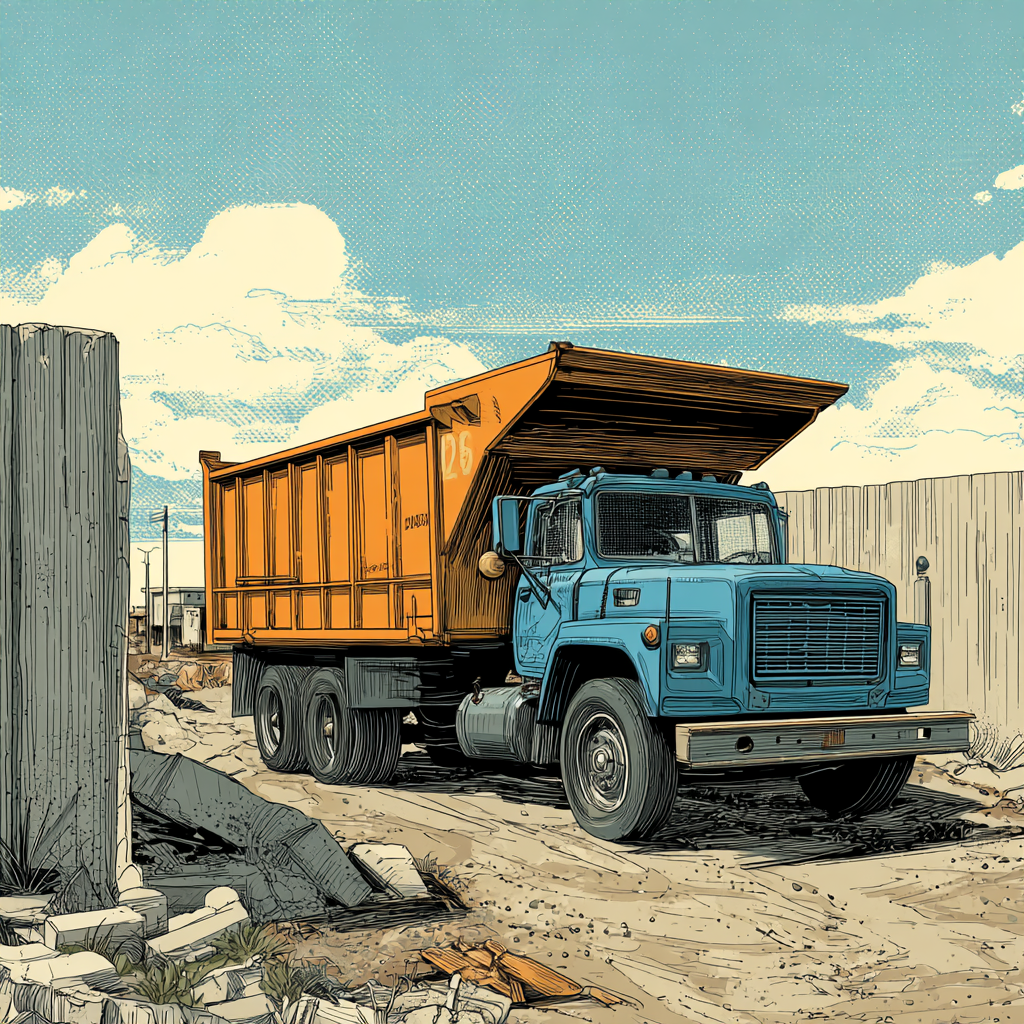 Roll off dumpster delivery for Peoria, Illinois