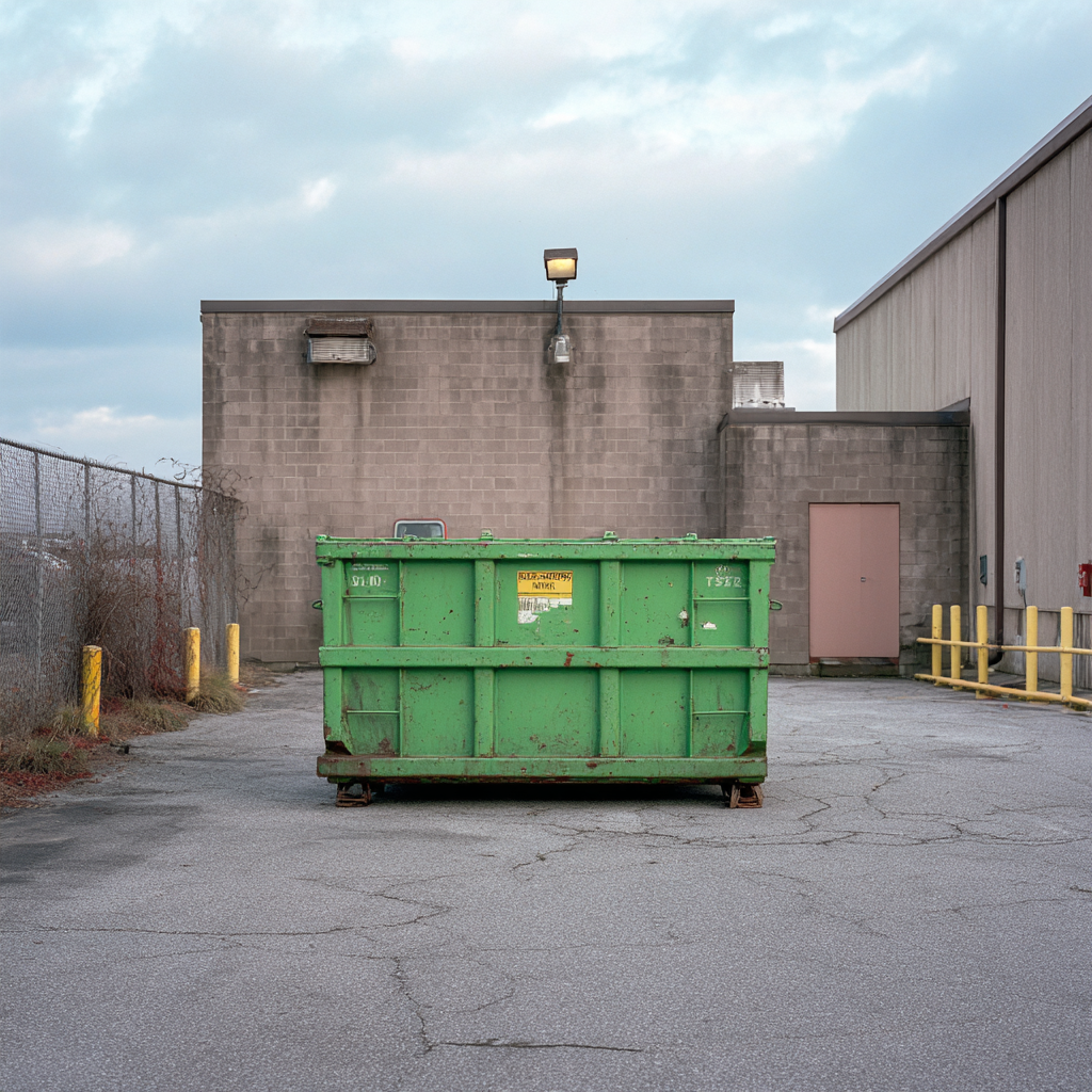 How are dumpster rentals handled for government facilities?