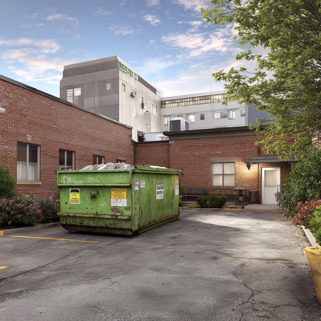 Renting a dumpster for Oakland healthcare facilities