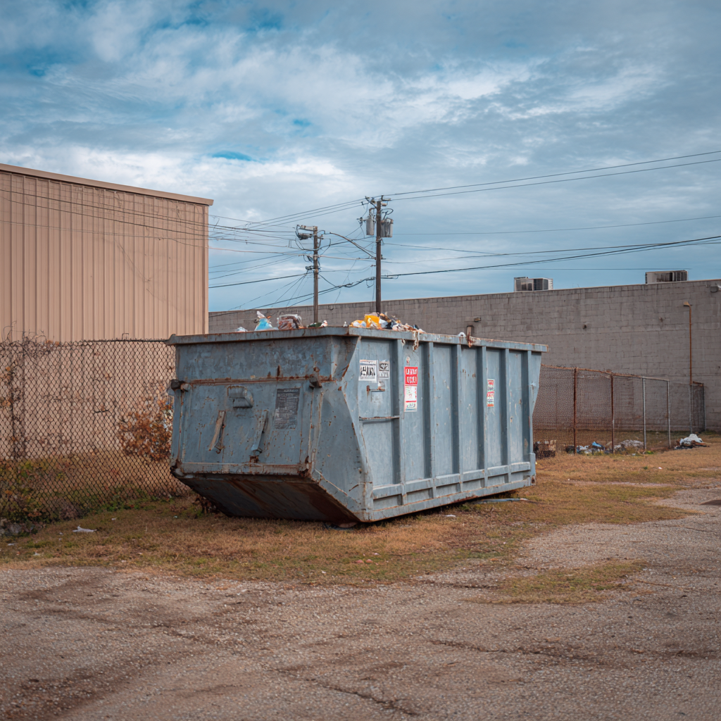 Garland industries benefit from roll off dumpster rentals