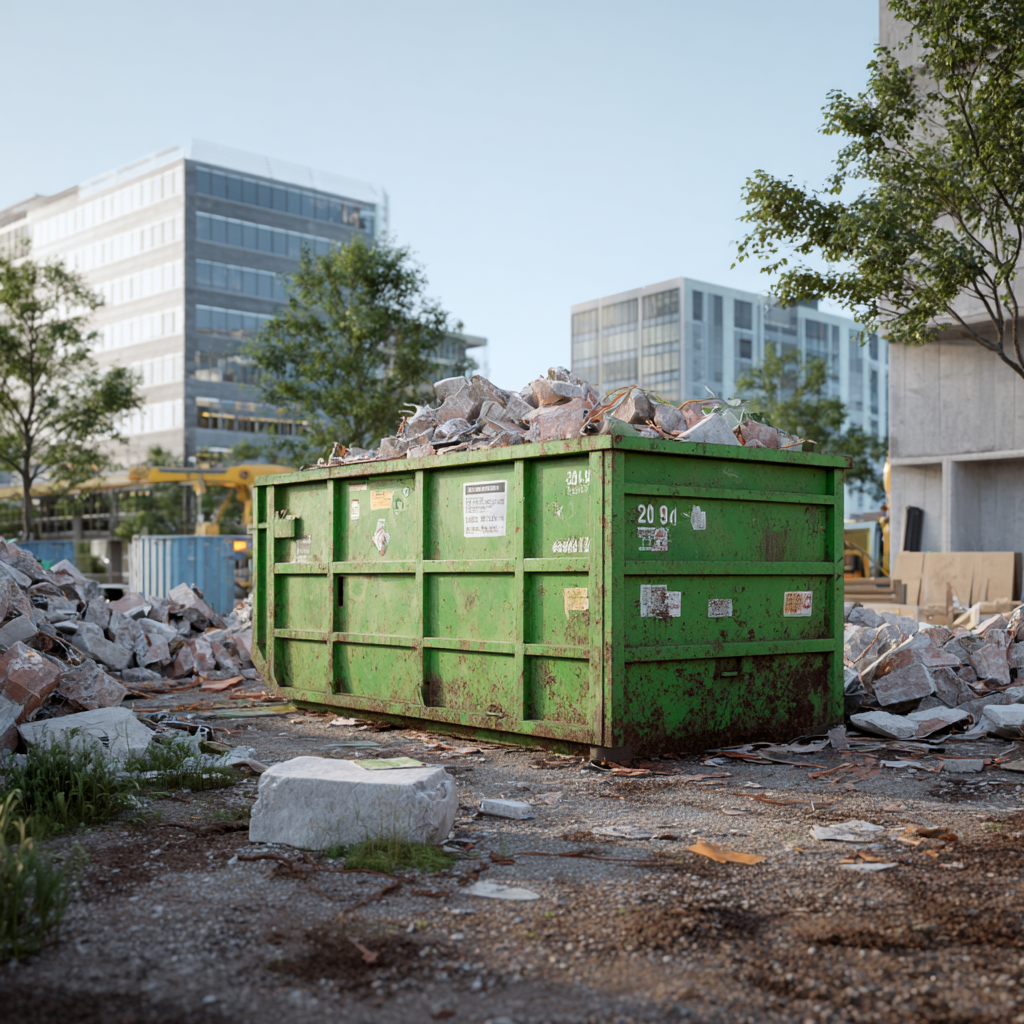 10-yard dumpsters are necessary for concrete disposal