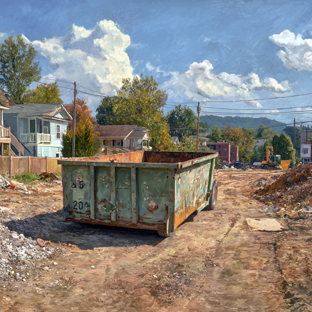Where to place dumpsters on construction sites