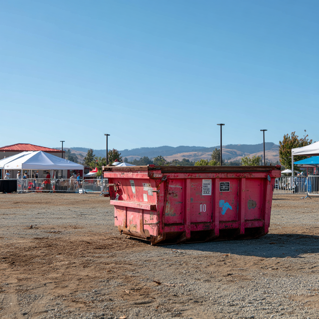 Roll-off dumpsters for events