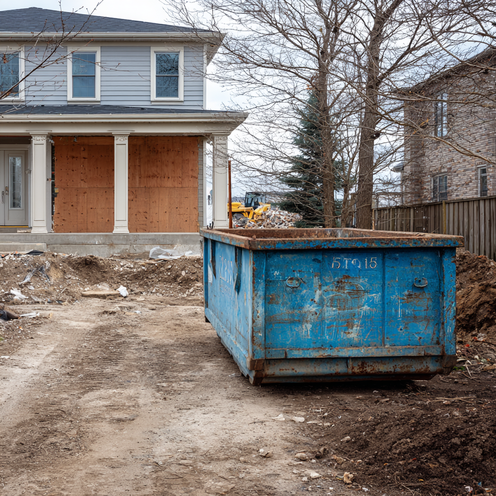 Can you place a dumpster in a Dearborn Heights residential driveway?