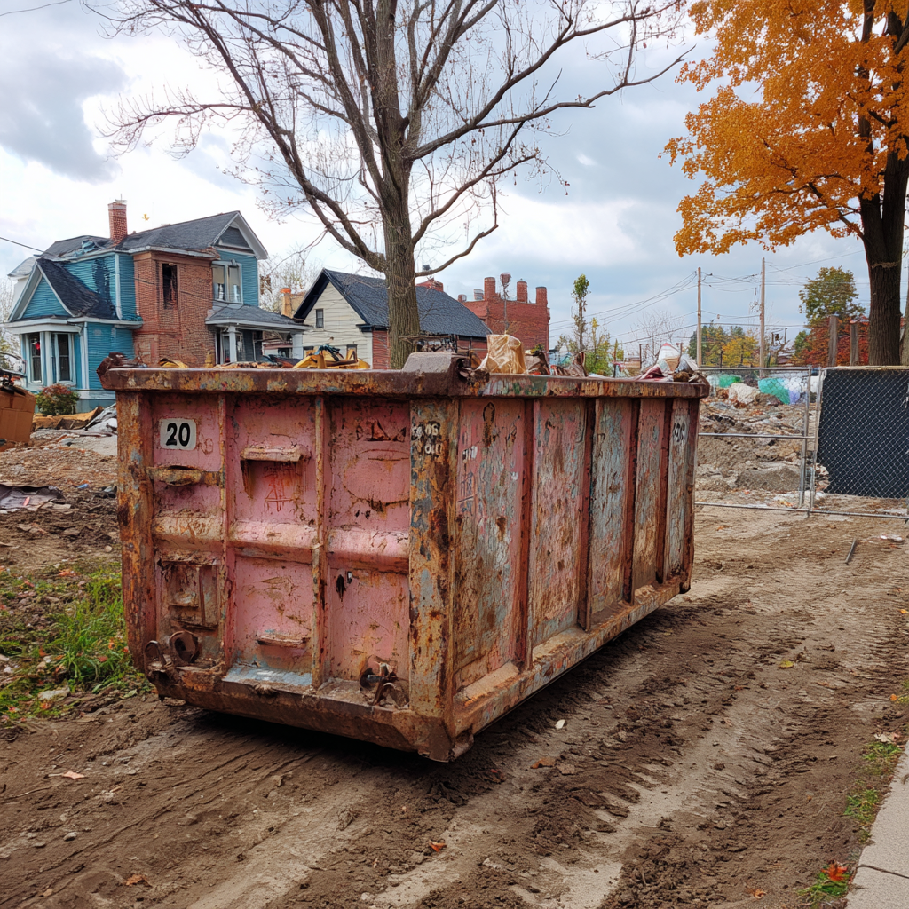 Home dumpster rental use