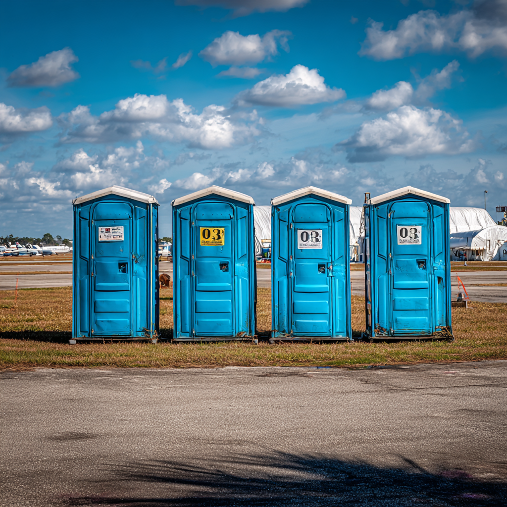 Portable toilet rentals for military and government installations