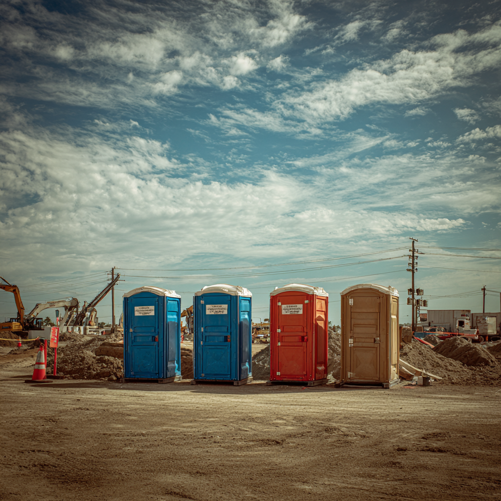 Where to place porta potties on construction sites in McAllen