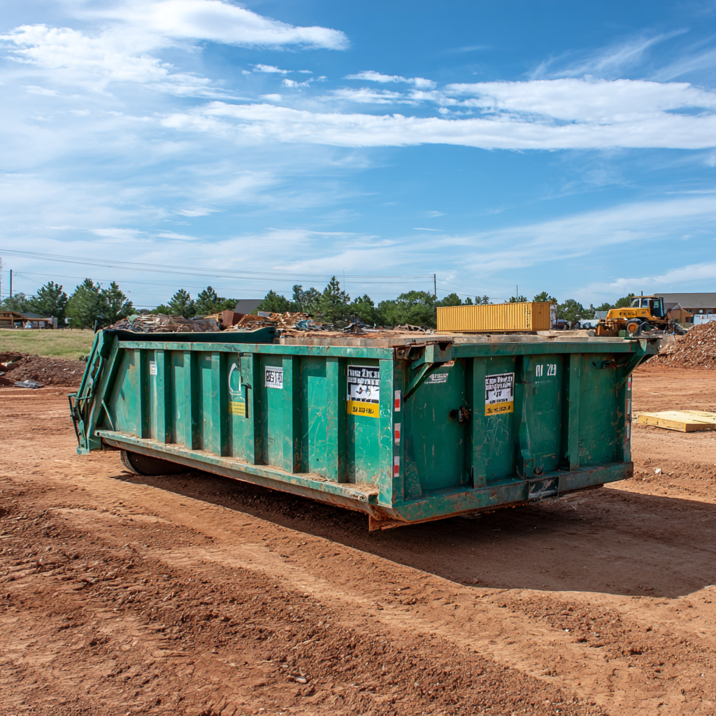 Where to place dumpsters on construction sites