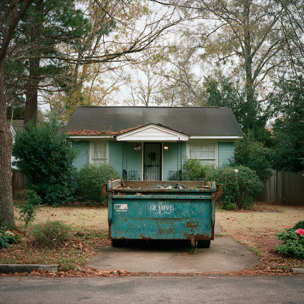 Where to place a dumpster to protect property