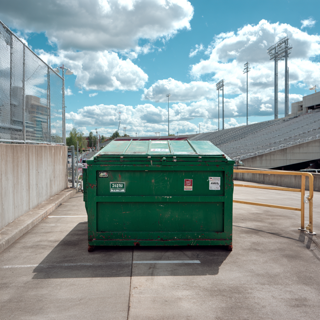 Dumpsters for stadiums
