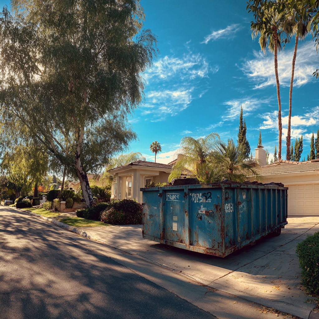 Can you place a dumpster in your driveway for a home cleanout?
