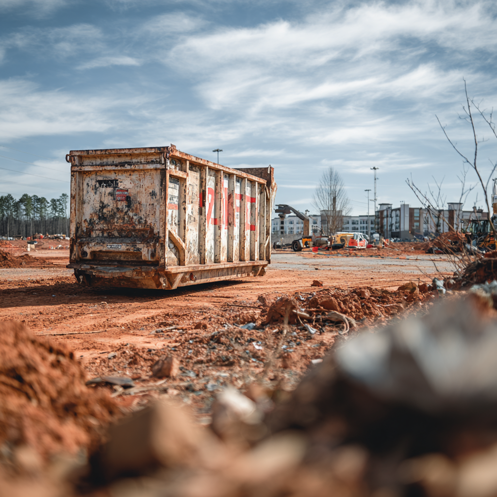 Where to place construction dumpsters