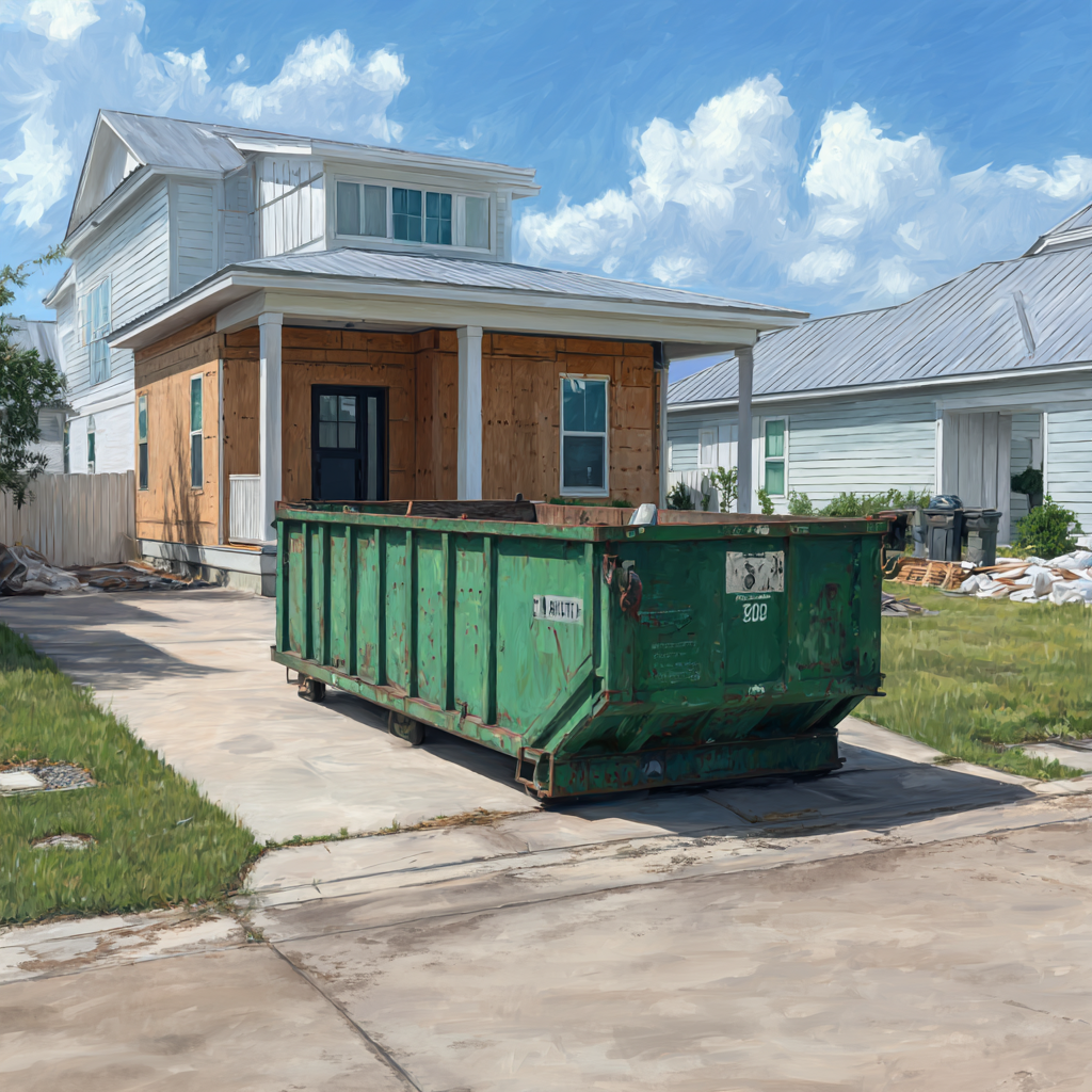 Dumpster rental costs for home remodeling in Louisiana