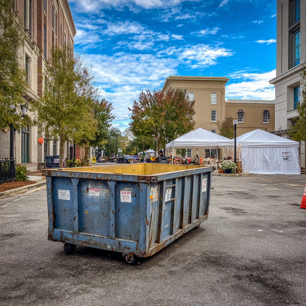 Renting a dumpster for an event in Valdosta GA
