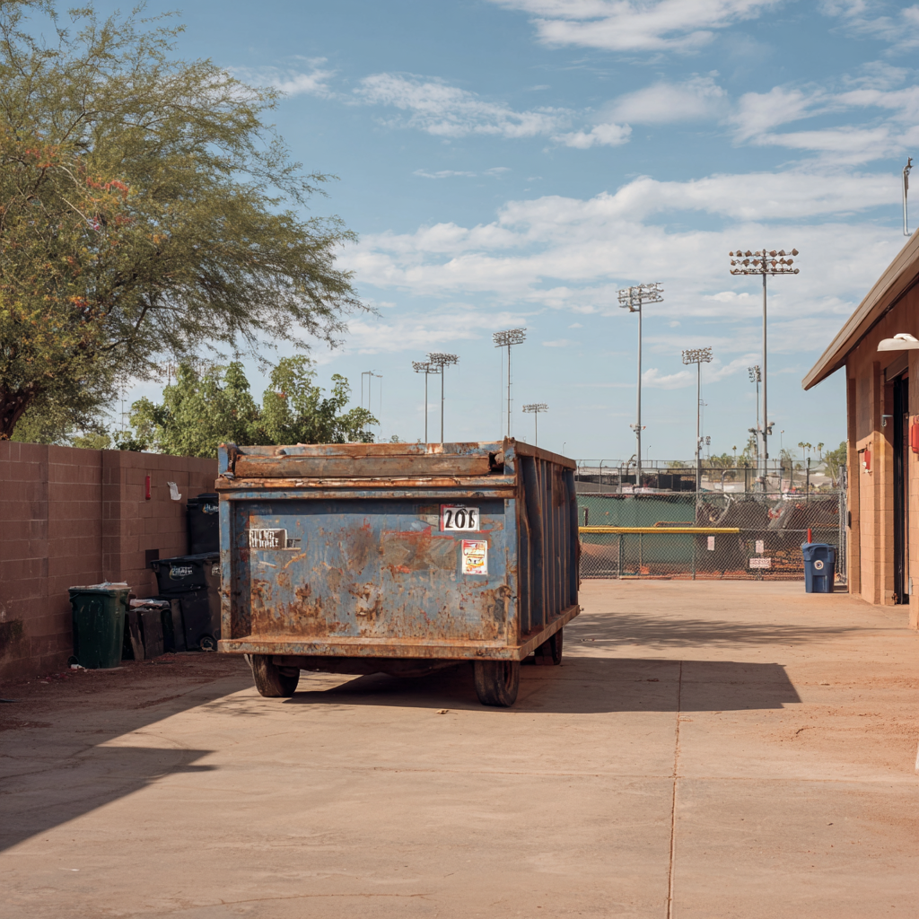 What rented dumpster works best for sports facilities?