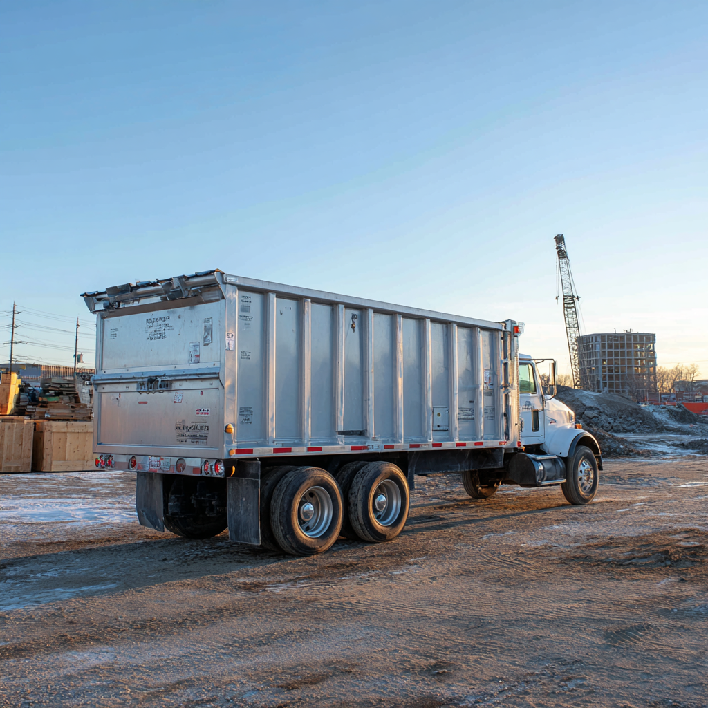 Rolloff dumpsters for construction sites