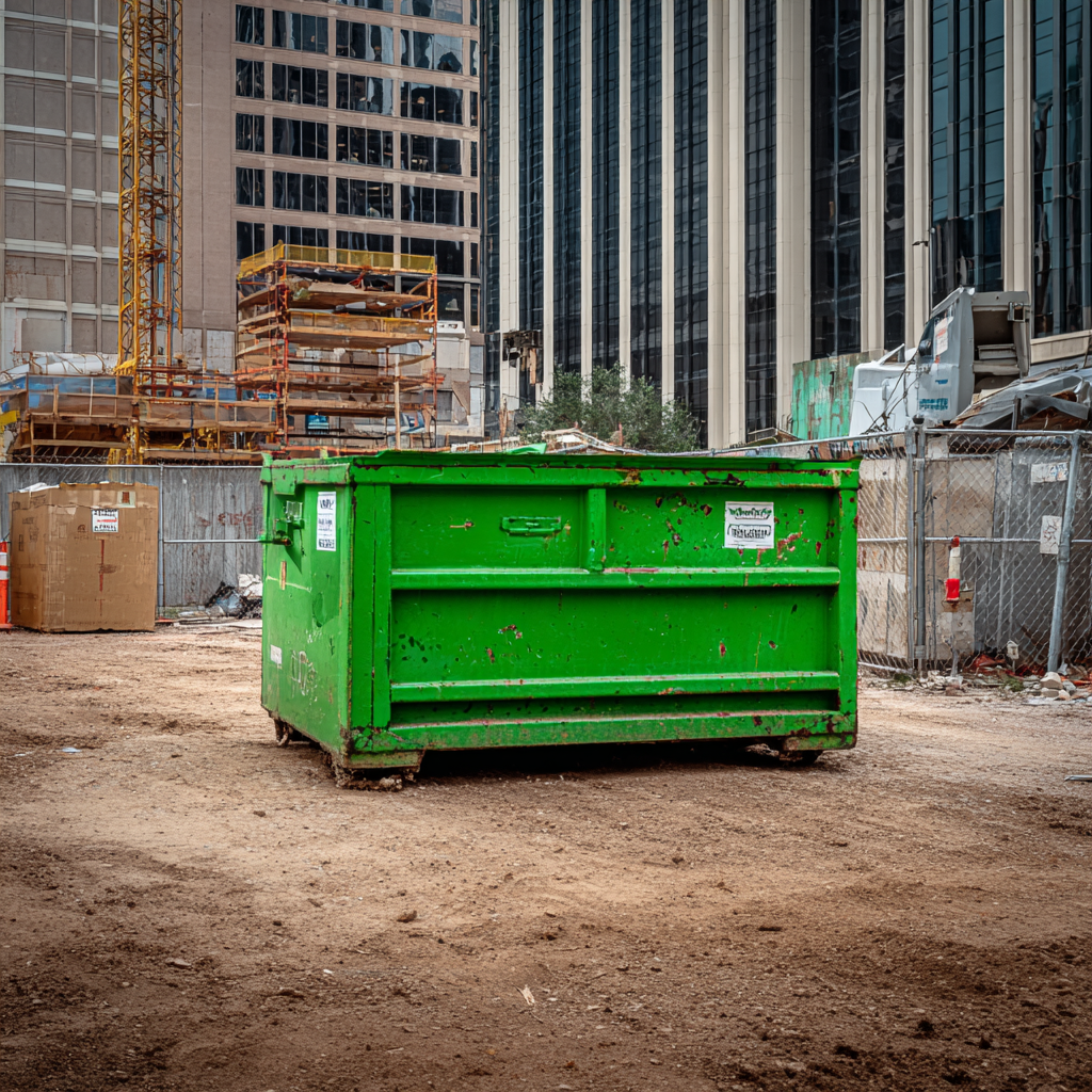 Dumpster rental placement in Houston, Texas