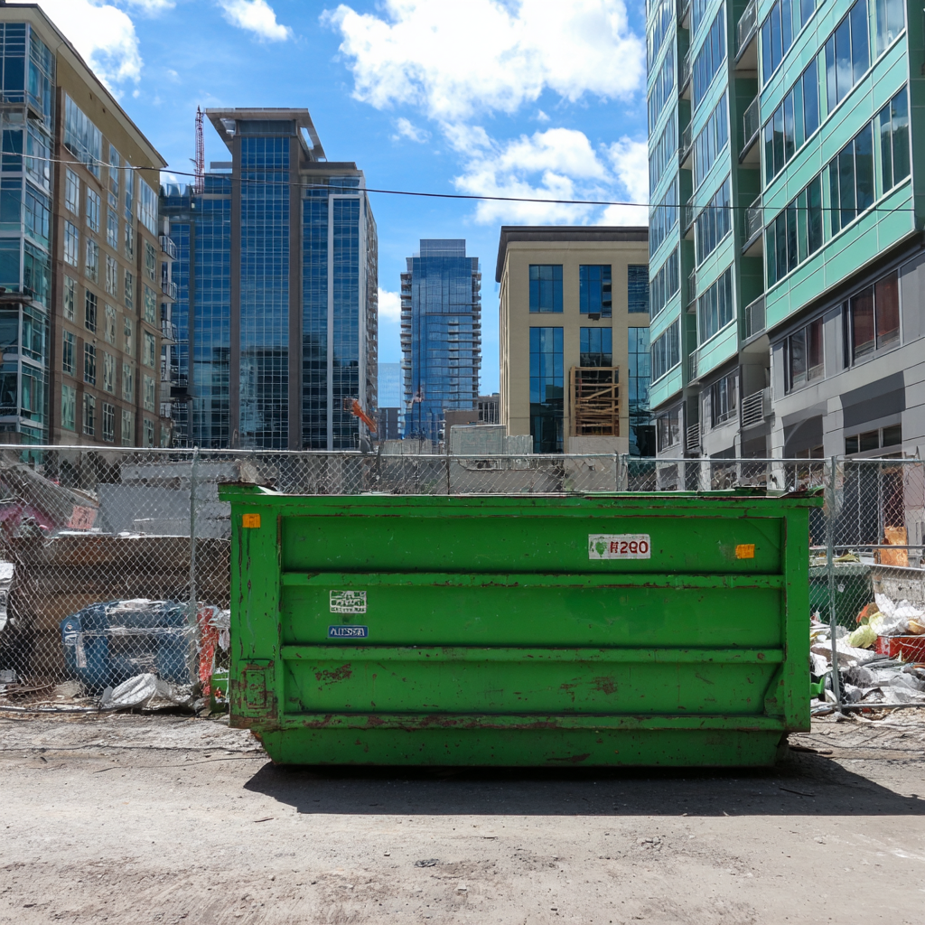 Downtown Houston construction sites benefit from rented dumpsters