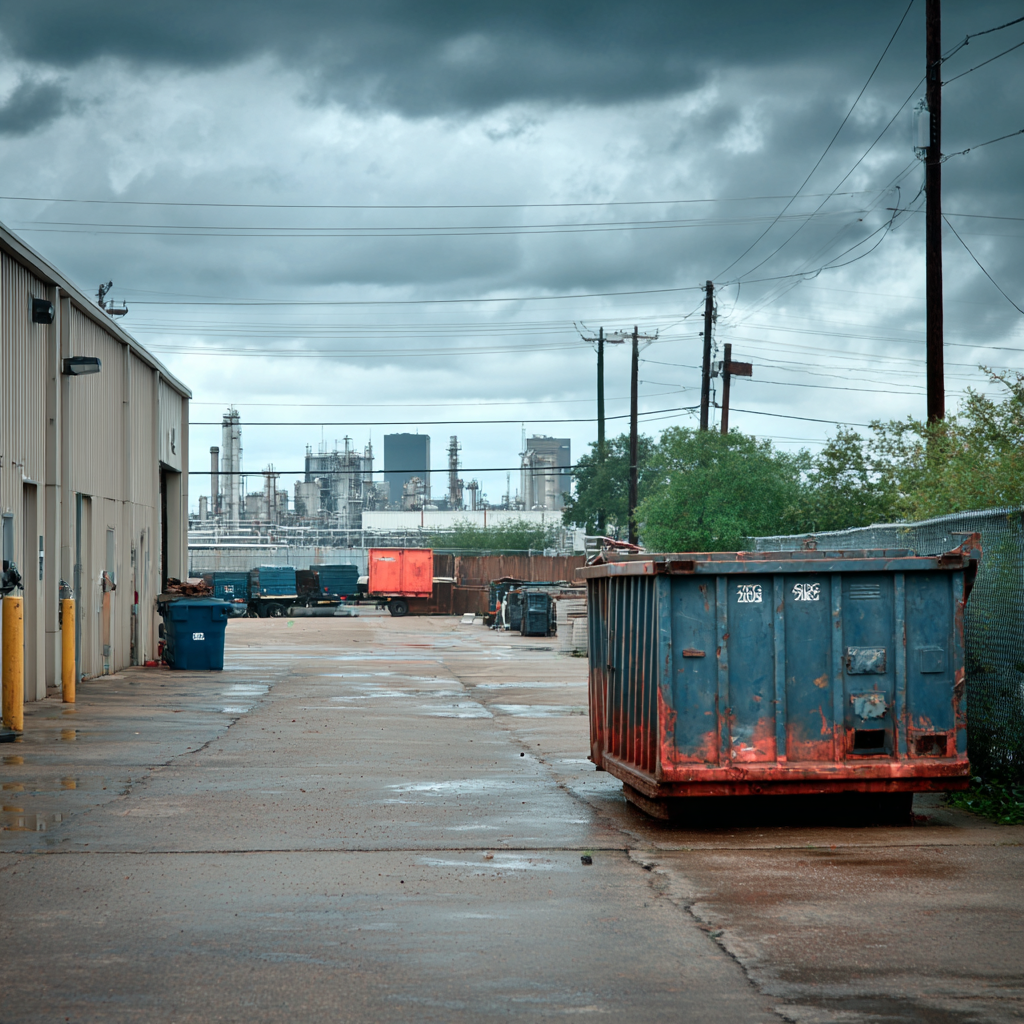 Oil and gas refineries benefit from rented dumpsters