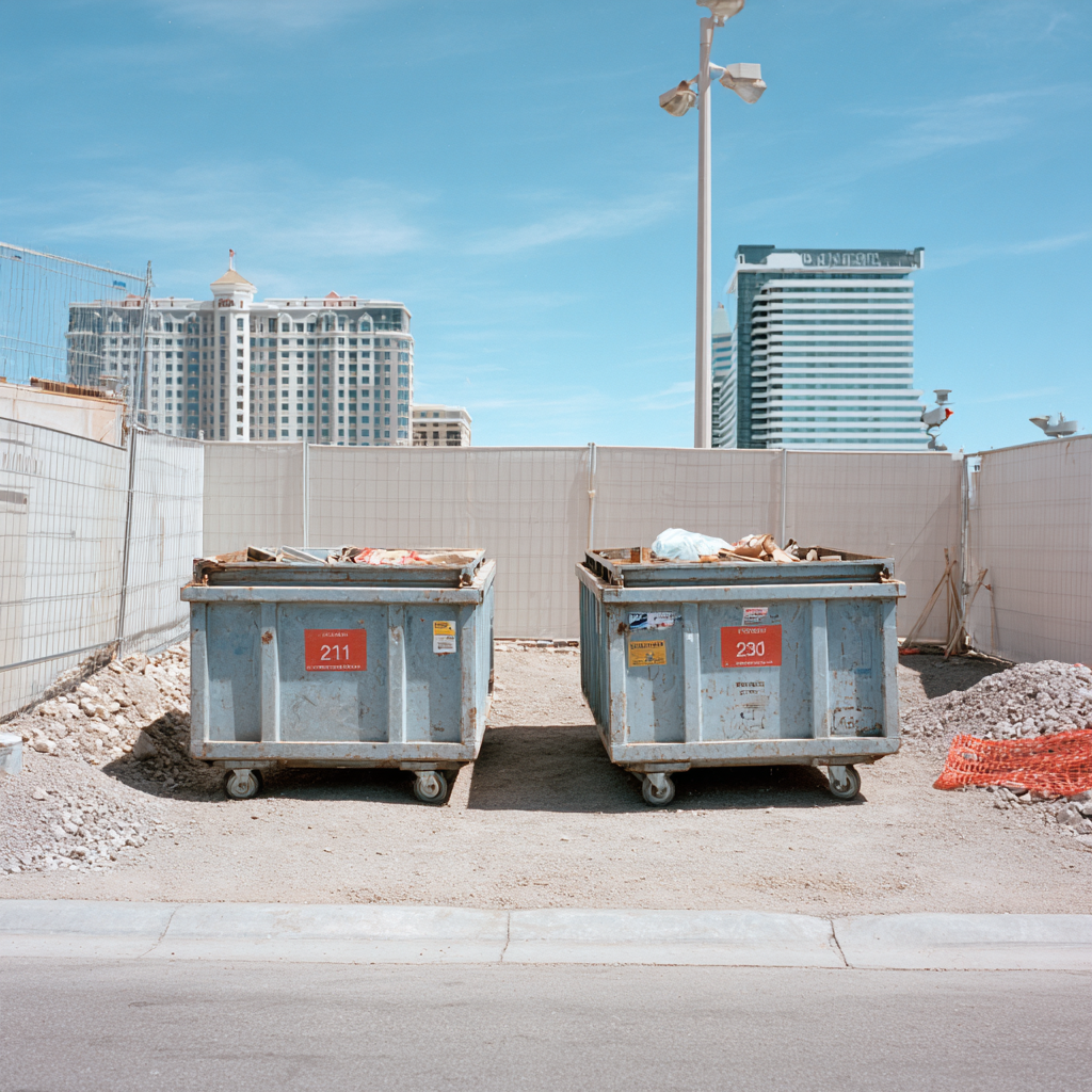 Las Vegas construction sites require rolloff dumpsters for renovation