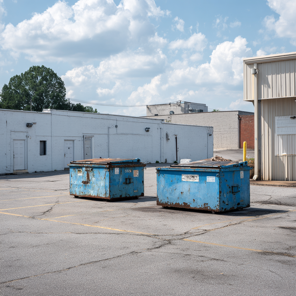 Dumpsters for industrial locations