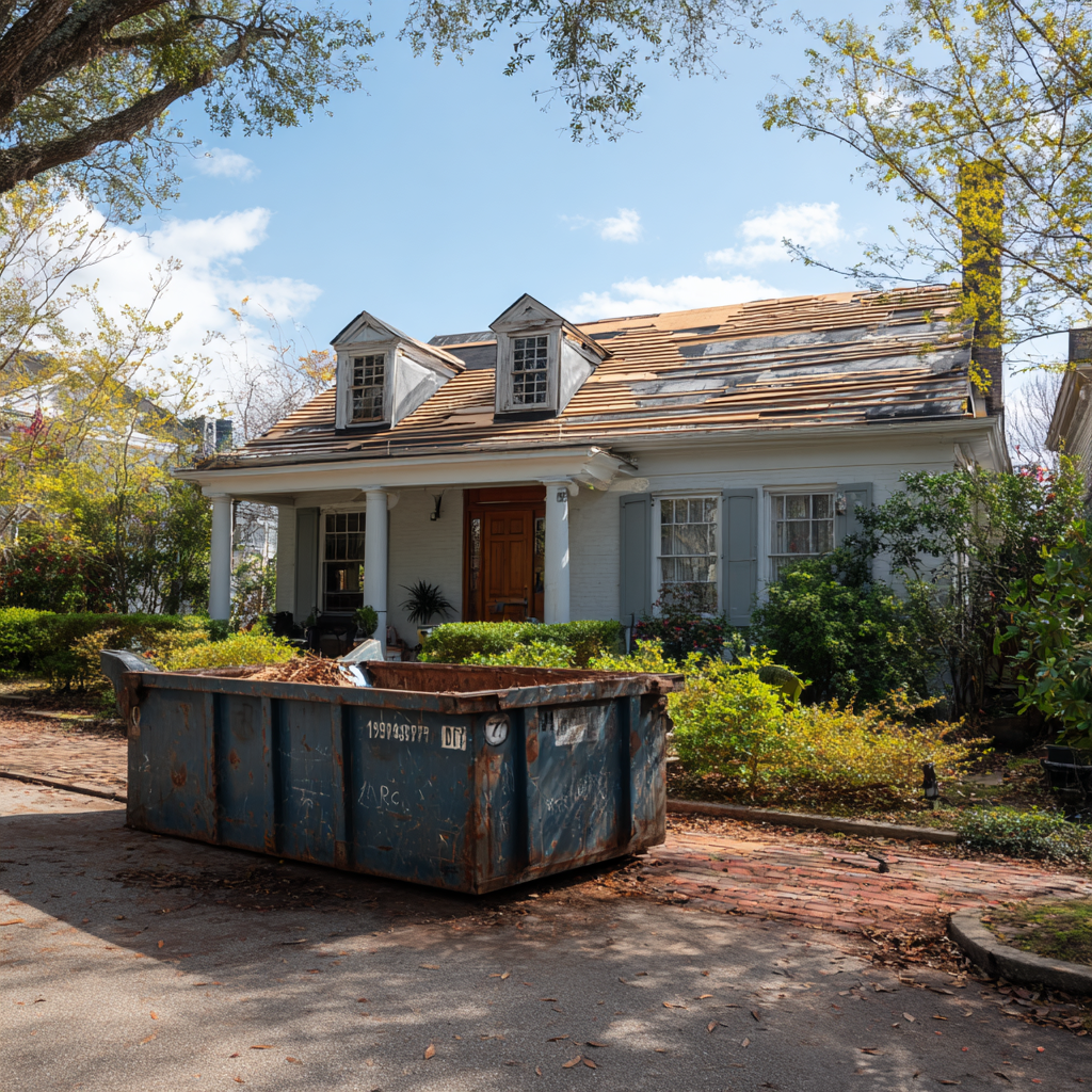 Dumpsters for historic homes in Mobile