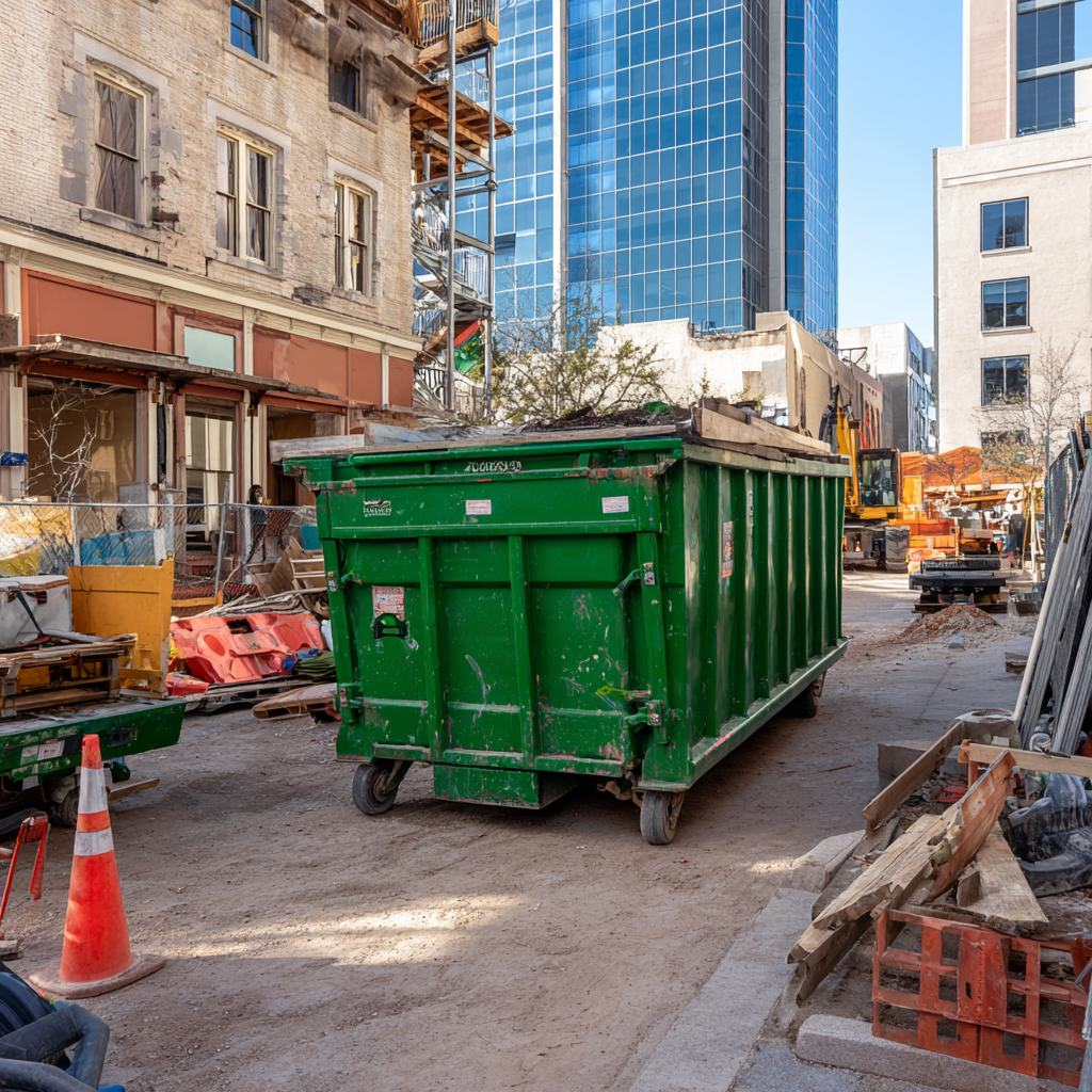 Where to place dumpsters in downtown San Antonio, TX