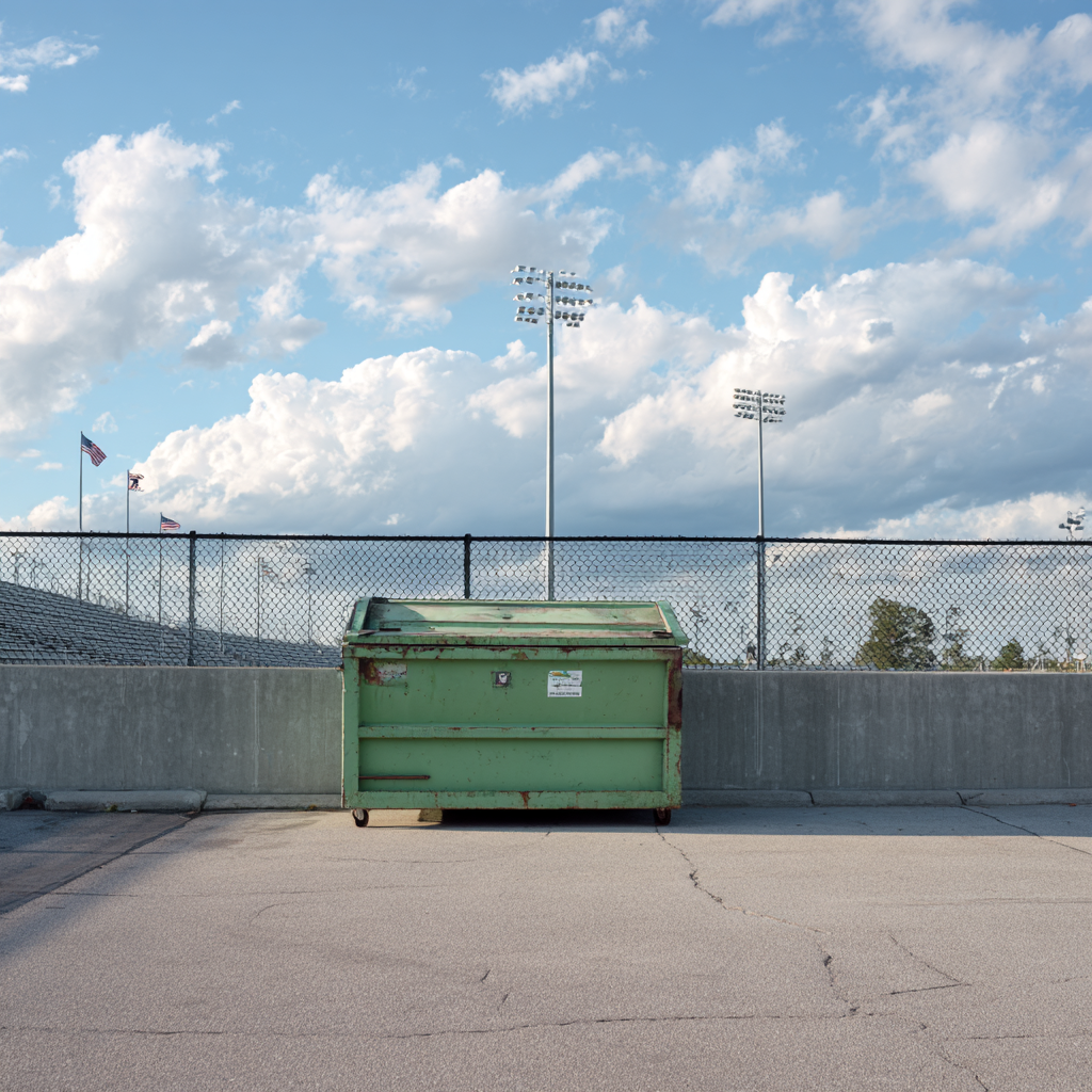 Sporting events benefit from rolloff dumpsters for construction and cleanup