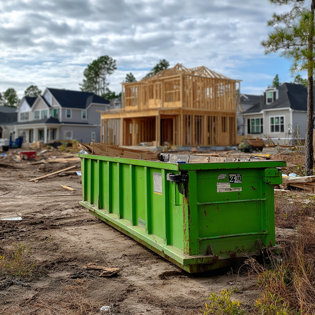 Dumpster placement
for residential construction