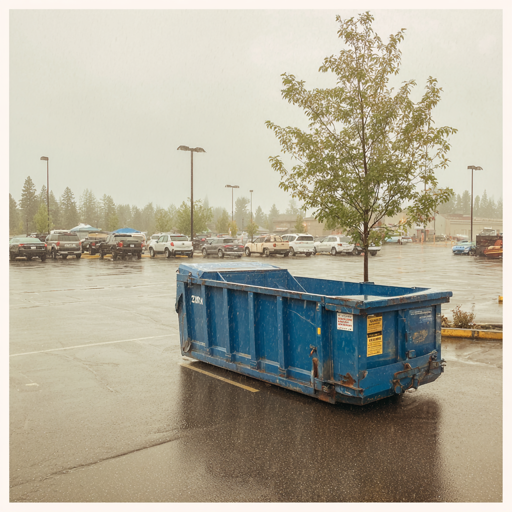 Same-day dumpster rental in Coeur d'Alene for emergency response
