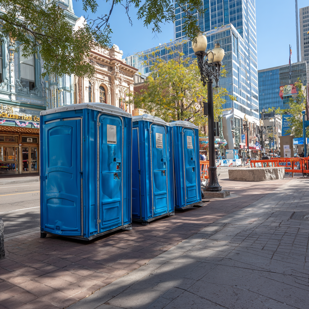 Where to place porta potties in downtown Denver