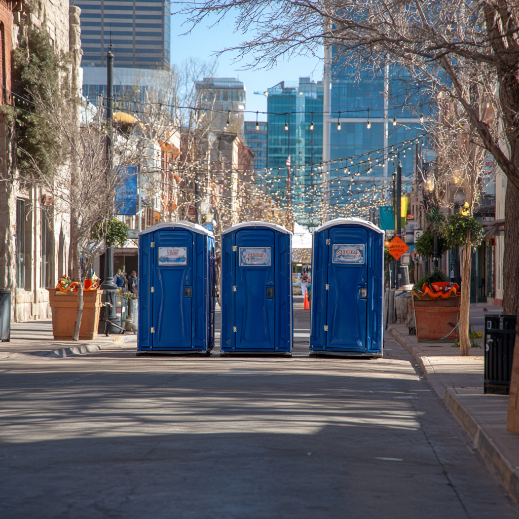 Denver, Colorado, events benefit from rented porta potties
