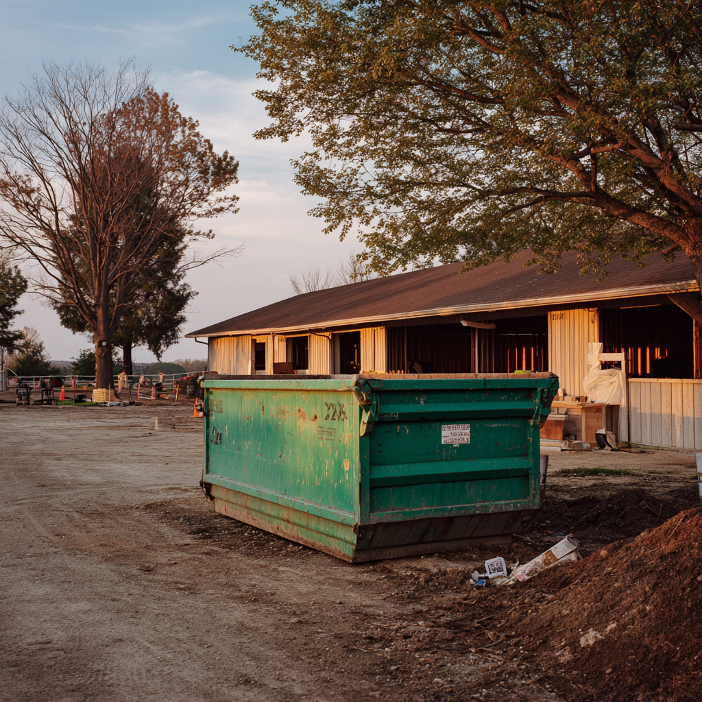 Lexington Kentucky horse racing facilities benefit from dumpster rentals
