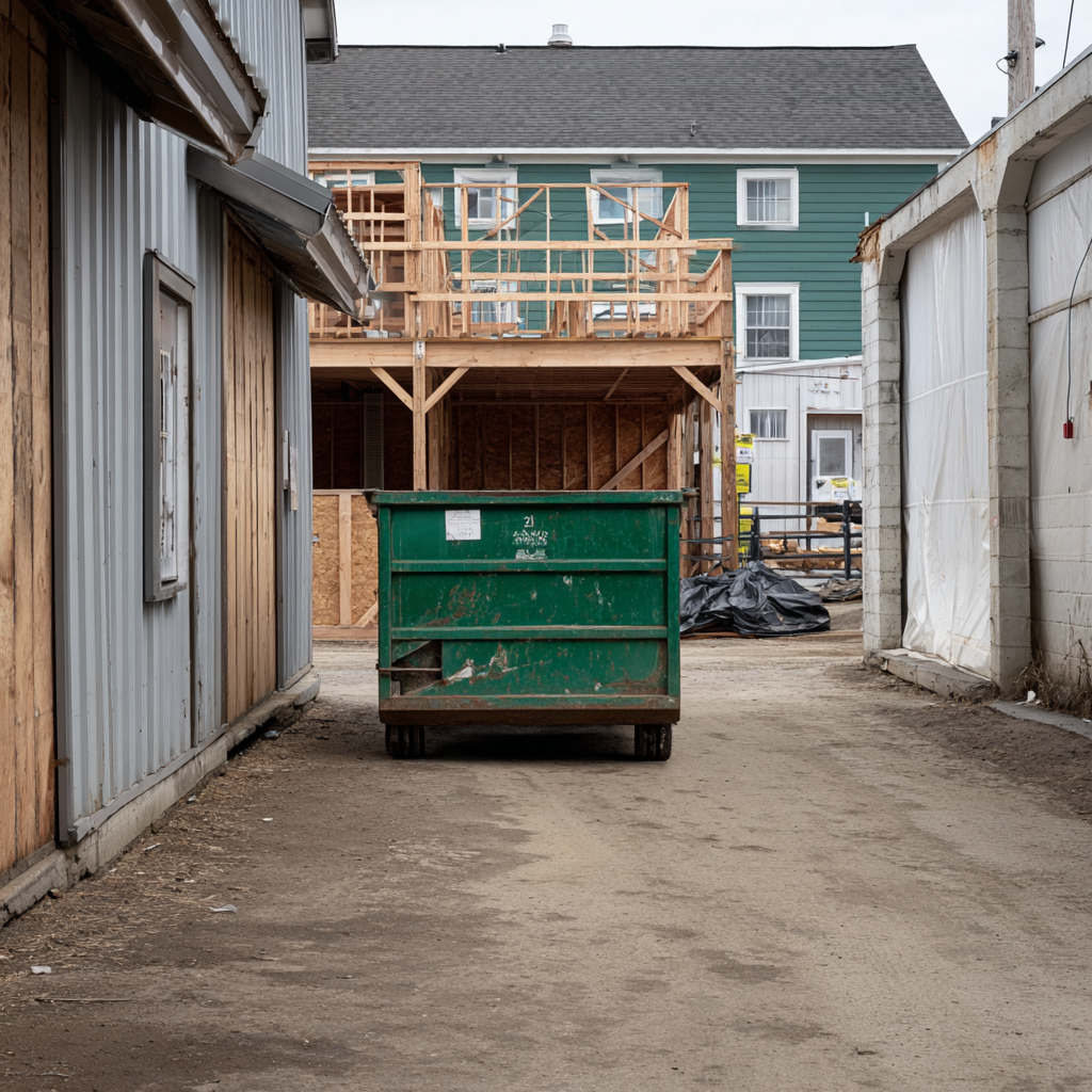 Lexington horse farm construction benefit from dumpsters