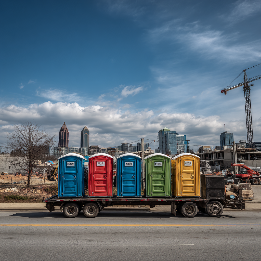 Porta potty rentals can be delivered to your location in Atlanta