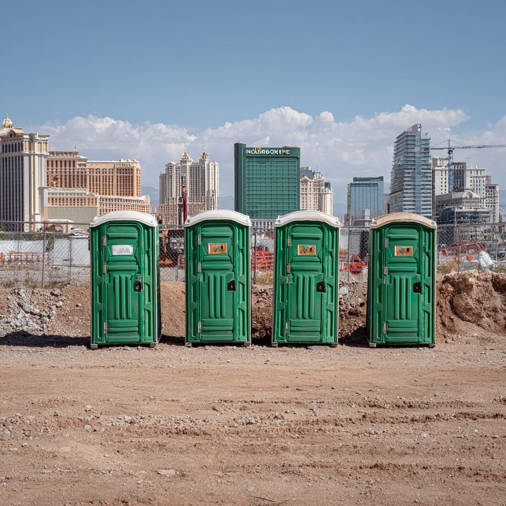 Construction placement for porta potties