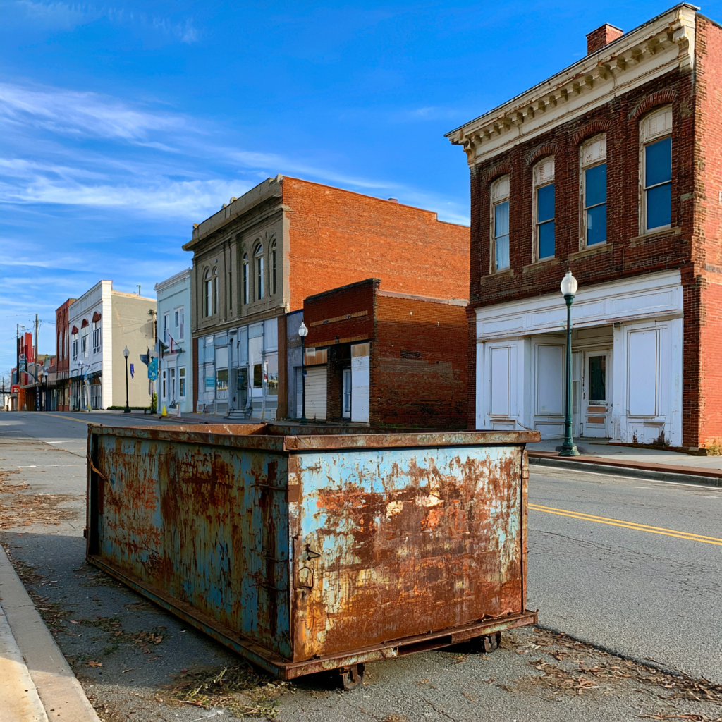 Dumpster placement for downtown Statesville