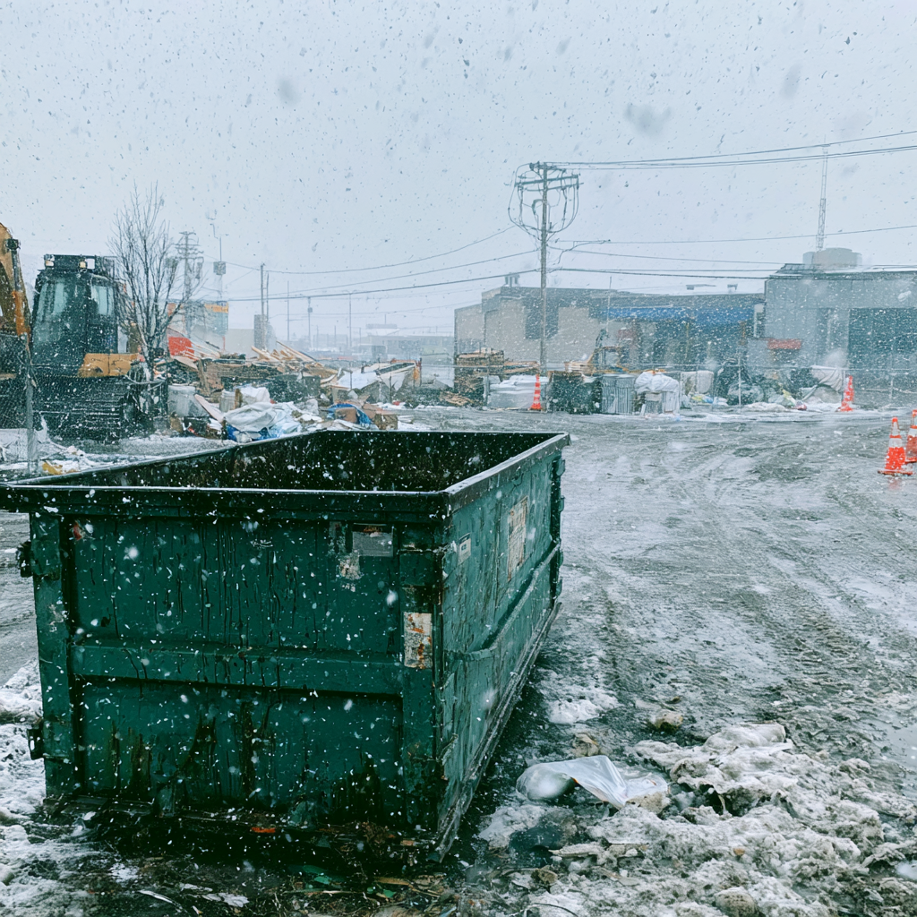 Syracuse New York dumpster rentals might involve winter preparation