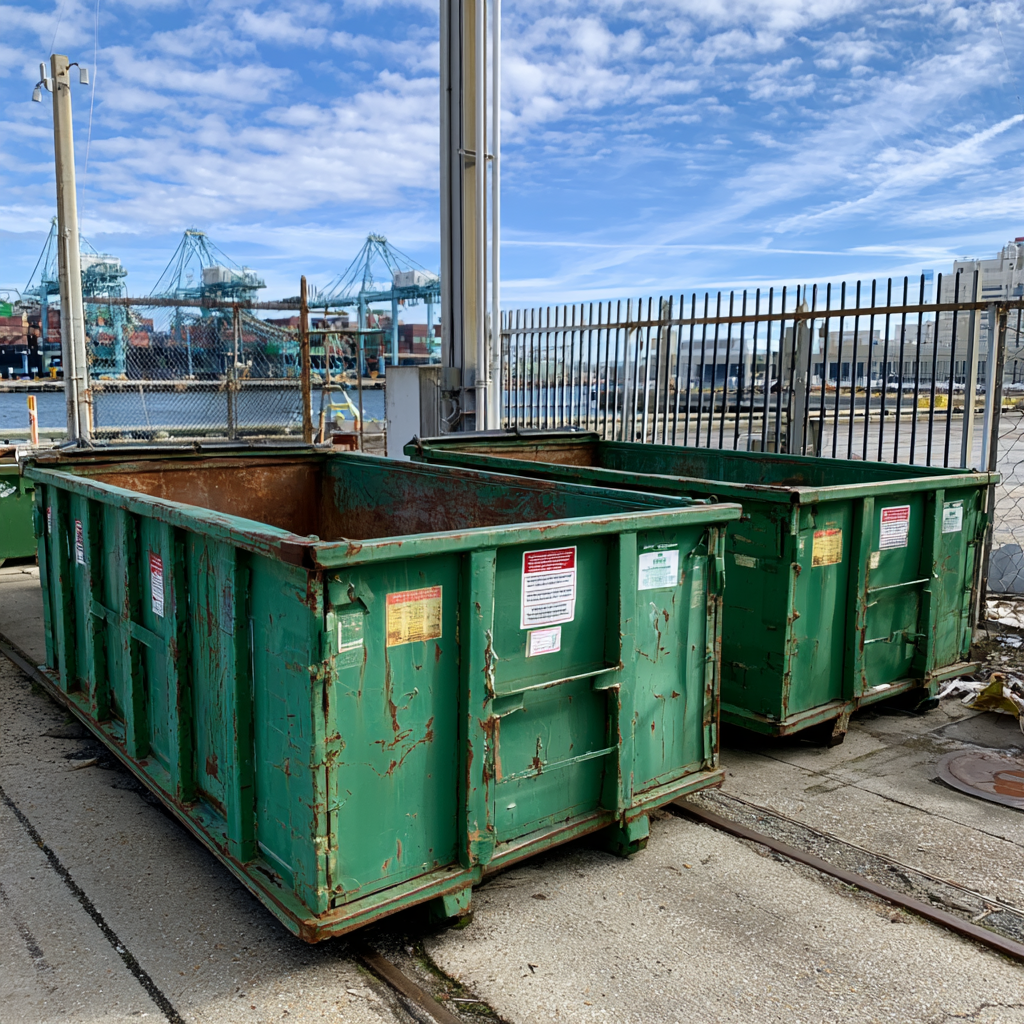Dumpster placement for maritime locations in Norfolk, Virginia