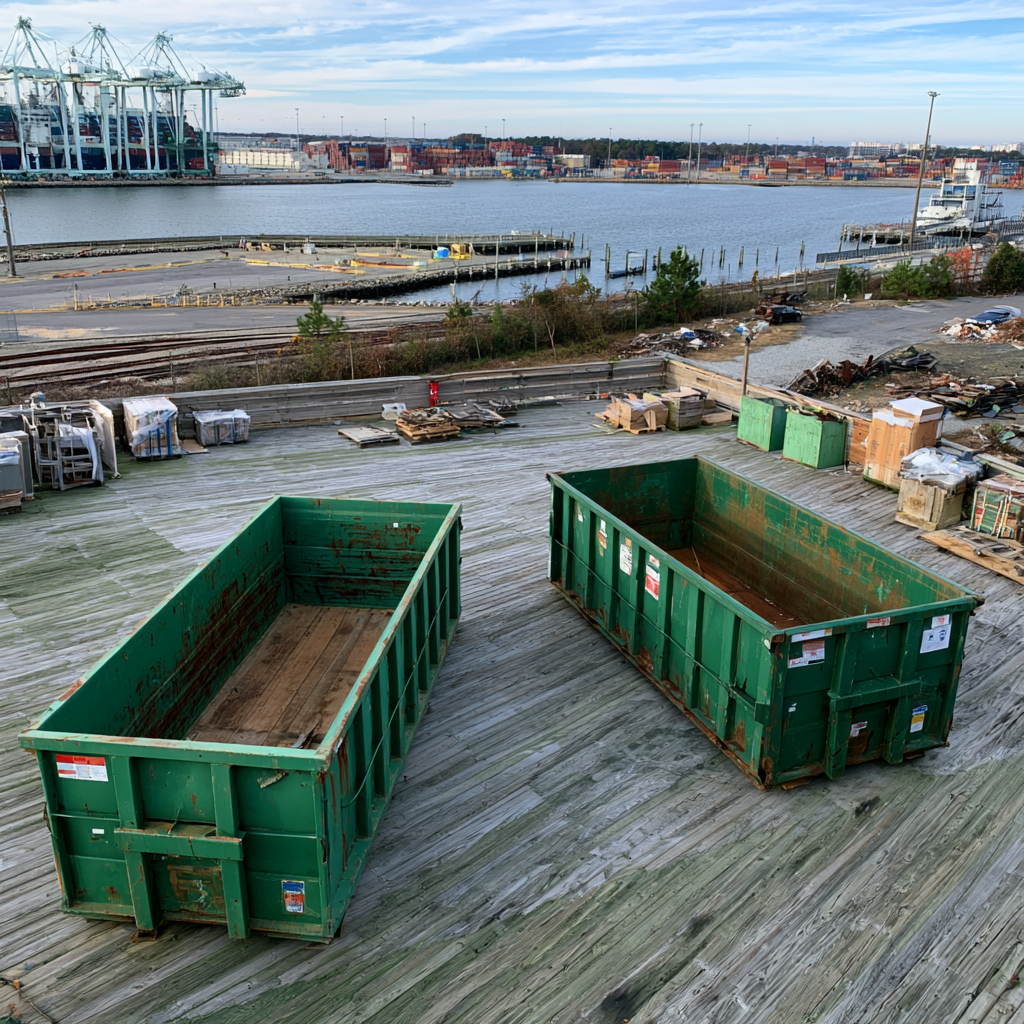 Dumpster rentals for Naval bases in Virginia have specific requirements