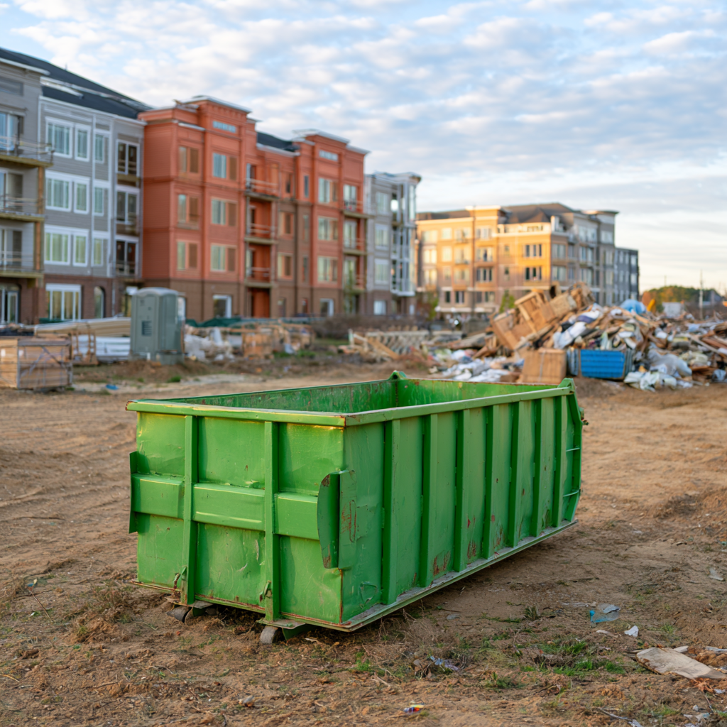 Where to place a construction dumpster in Norfolk, Virginia