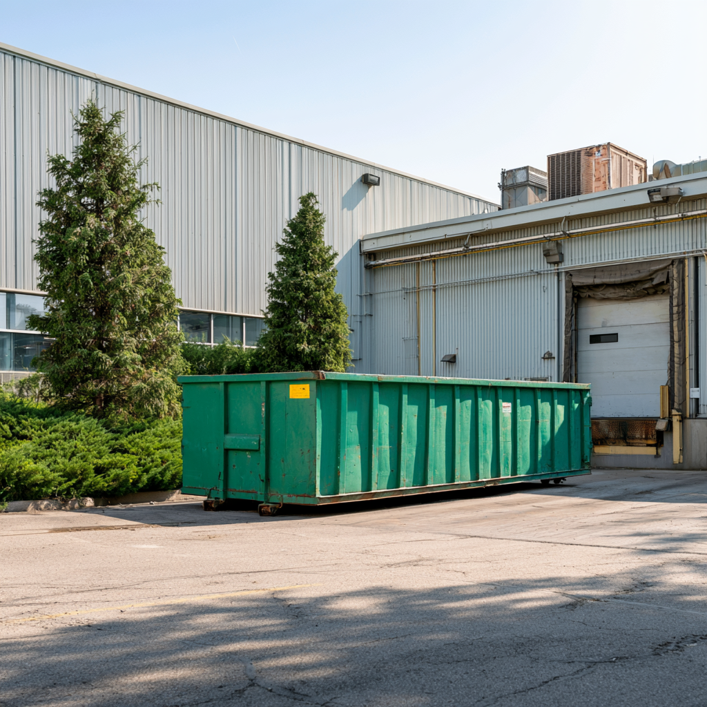 Roll off dumpsters are commonly used for manufacturing plants in Columbia, South Carolina