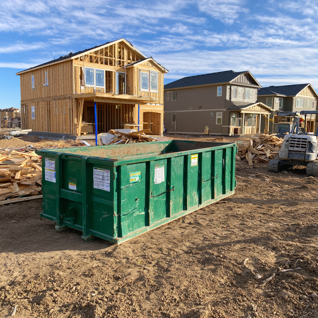 Dumpster rentals for home construction projects in Aurora Colorado