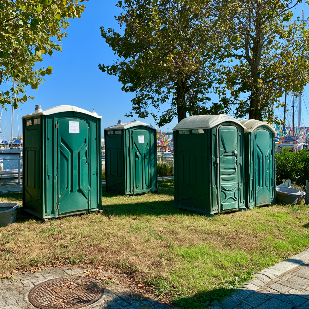 How does the porta potty rental process work?