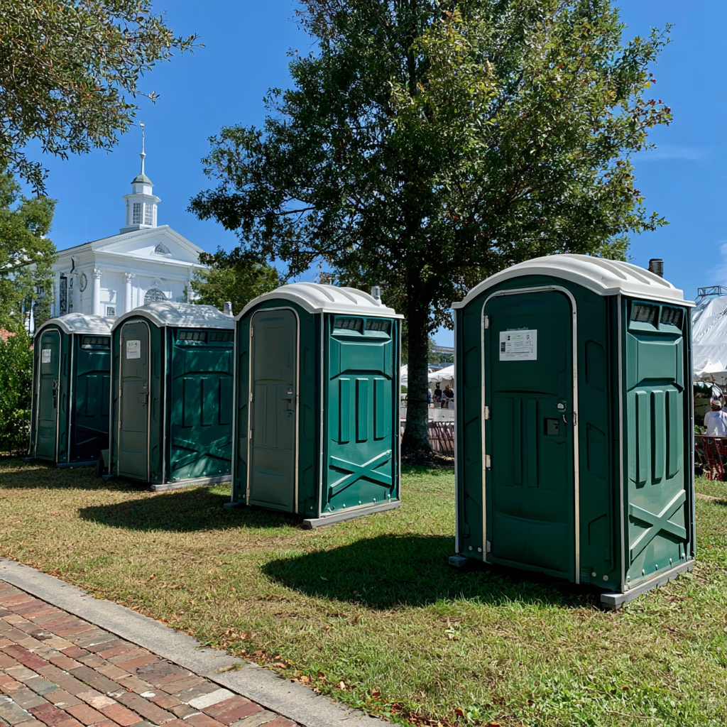 How does the porta potty rental process work in Norfolk, Virginia?